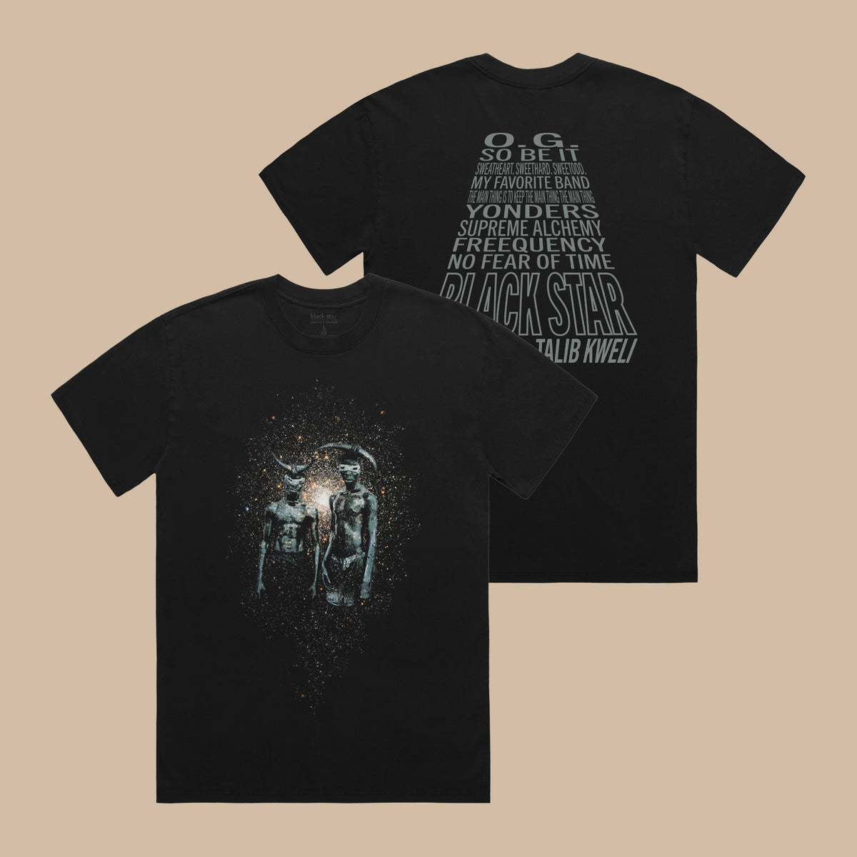 トップス STUSSY BLACK STAR TEE NO FEAR OF TIME No Fear of Time Shirt (Black) – Black Star